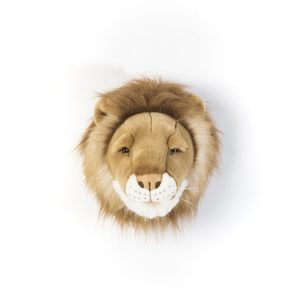 Dierenkop Leeuw Wild & Soft aan de muur kinderkamer babykamer aan de muur hip