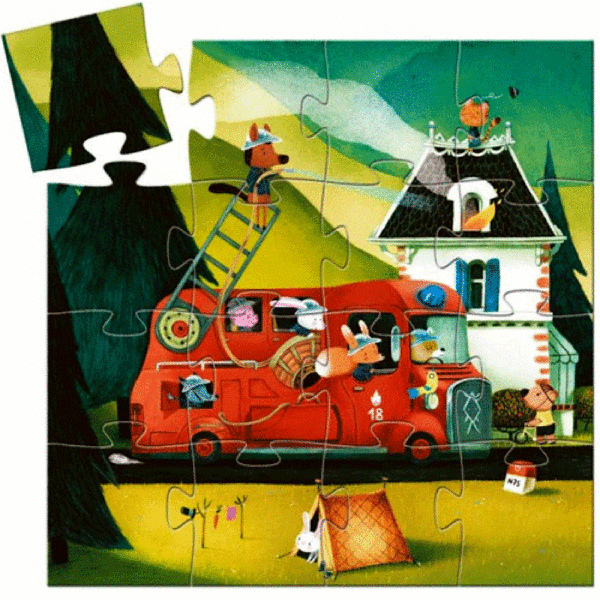 Puzzel Brandweerauto - Afbeelding 2
