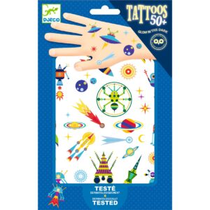 Djeco Tattoo Space oddity Glow in the Dark