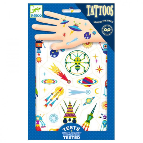 Tattoo Space oddity Glow in the Dark