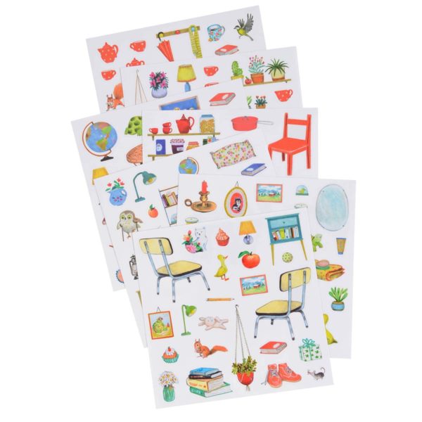 Moulin Roty Stickerboek La Grande Famille - Afbeelding 3