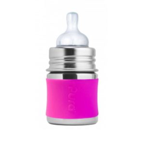 Pura speenfles 150 ml + Roze sleeve