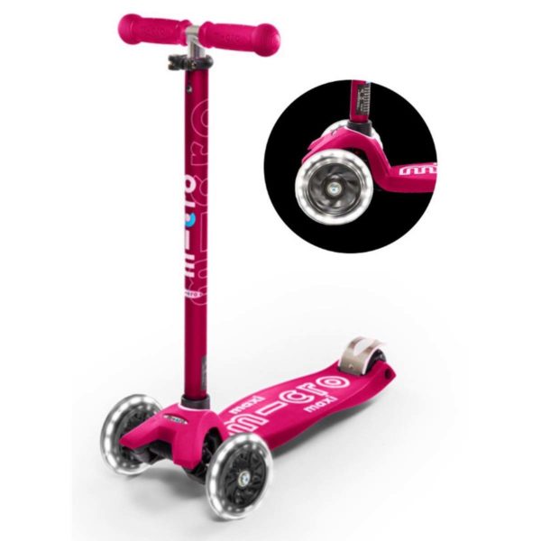 Maxi Micro step Deluxe Roze LED