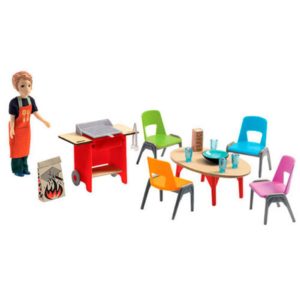 djeco wijs west wijswest online shoppen winkel amsterdam speelgoed Djeco DJ07829 Spelen 3070900078291 Djeco Poppenhuis Barbecue & accessoires