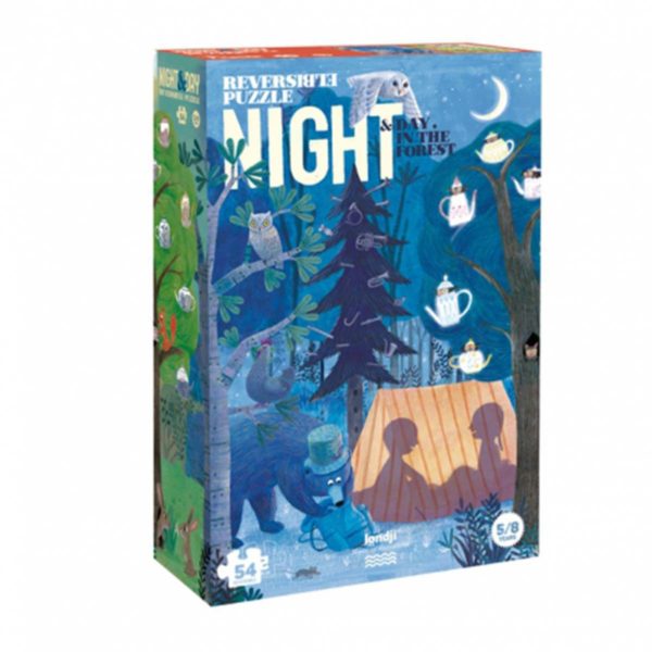 Londji Dag en Nacht puzzel met 50 stukjes voor kinderen flow in the dark