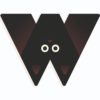 Wijs west Djeco W - Letter Hout Dier Djeco 3070900049826 Djeco Letter Home & Living Wand & Hangdecoratie Letters