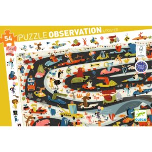 Djeco Observatiepuzzel Puzzel Autorace