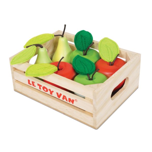 TV191 Apple Pears Red Green Wooden Play Foods