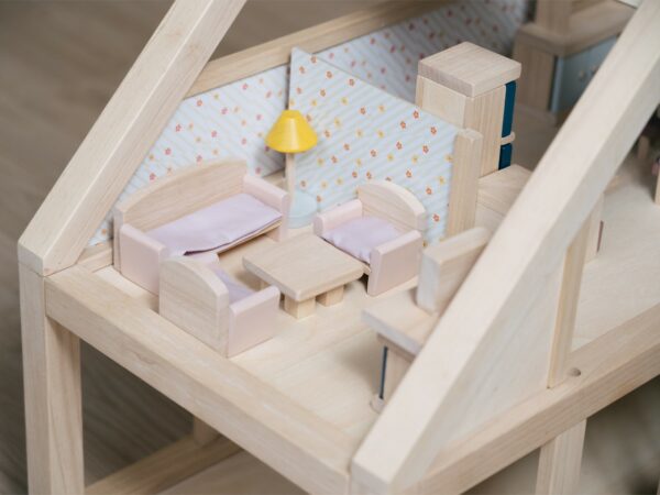 Plan Toys Houten zitkamer Poppenhuis - Orchard Collection