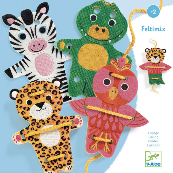 Wijs west Djeco Djeco Rijgspel Feltimix 3070900016699 Juli21 Djeco Speelgoed & Spellen Knutselen