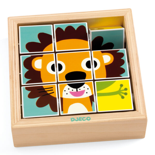 Djeco Mini Draai Puzzel Tournanimo - Afbeelding 2