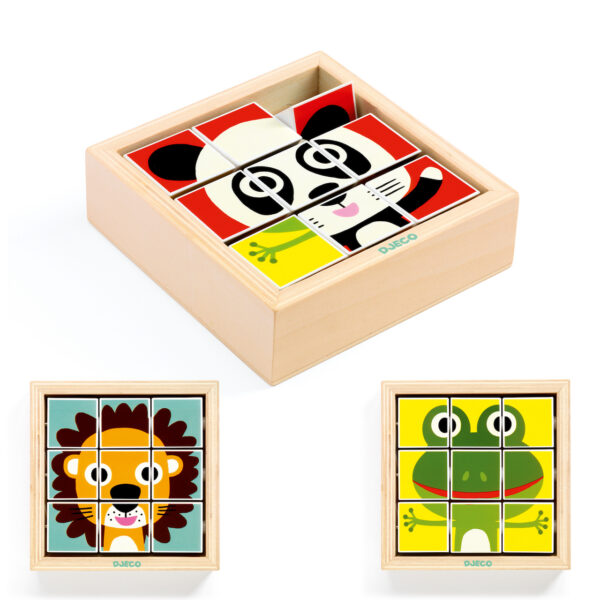 Djeco Mini Draai Puzzel Tournanimo - Afbeelding 3