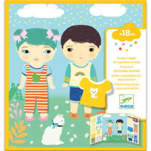 Wijs west Djeco Stickers des petits Les habits 3070900090705 Juli21 Djeco Speelgoed & Spellen Knutselen