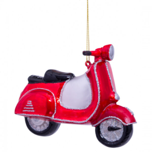 Vondels Kerstbal Rode Scooter