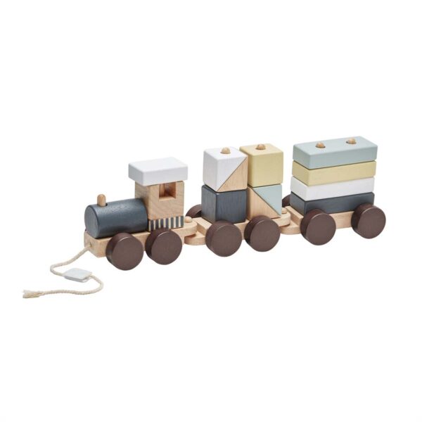 Kids Concept Trein met blokken natural