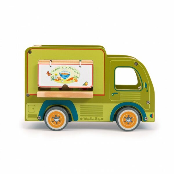 Wijs west Moulin Roty Moulin Roty Foodtruck La Grande Famille 3575676324332  Speelgoed & Spellen Spelen