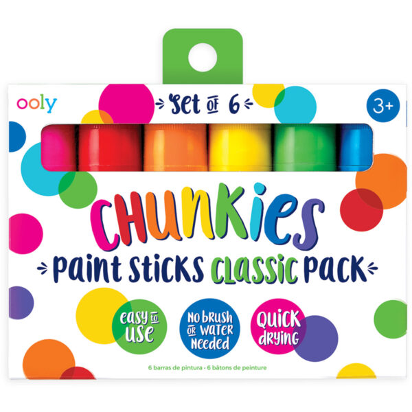 Wijs west Ooly Ooly - Chunky Paint Sticks - Classic Pack 810078033325 JanodFeb22 Speelgoed & Spellen Knutselen Verven