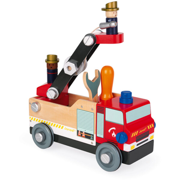 Wijs west Janod Janod Brico'kids - Brandweerauto 3700217364694 JanodFeb22 Speelgoed & Spellen Spelen