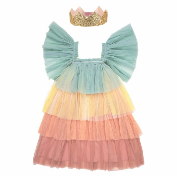 Meri Meri Rainbow Ruffle Princess Dress