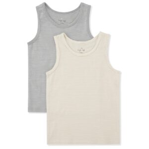 Konges Sløjd 2 Pack Basic Tank Top Sleet/Oxford Tan Stripe