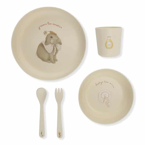 Konges Sløjd PLA Dinner Set Bunny