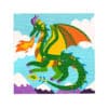 Ooly - Colorific Canvas Paint by NumberKit - Fantastic Dragon