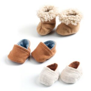 Djeco Poppenkleding - 3 paar Slofjes