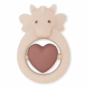 Wijs west Konges Sløjd Konges Sløjd Teeth Soother Sibling Unicorn Rose Sand 5712982924858 KONGES-AW22 Speelgoed & Spellen Babyspeelgoed