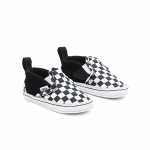 Wijs west Vans Vans Slip-On V Crib (Checker) Black/Truewhite  Vans-AW22 Kleding & Accessoires Schoenen Gympen & Schoenen