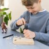Dino uithakset met figuur T-Rex
