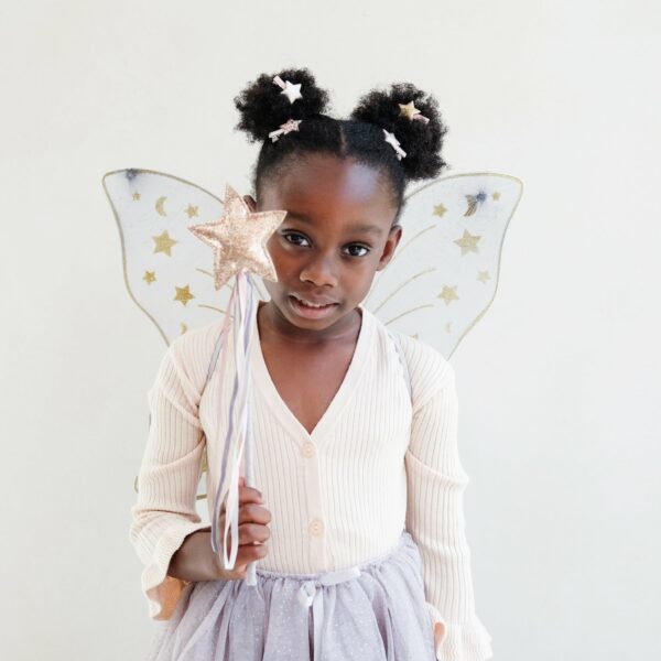 Mimi & Lula Super Starry Night Wings - Grey