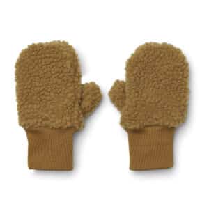 Liewood Coy Pile Mittens Golden Caramel