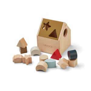 Liewood Houten Huis Puzzel Ludwig - Multi mix