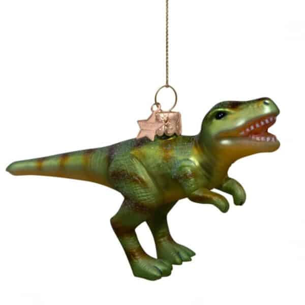 Vondels Kerstbal Groene Dino