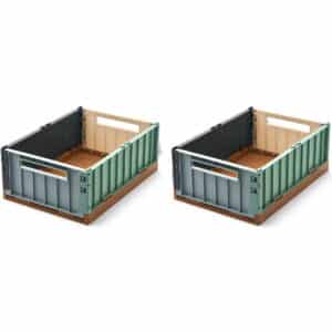 Liewood Weston Storage Box M 2-Pack Sea Blue Multi