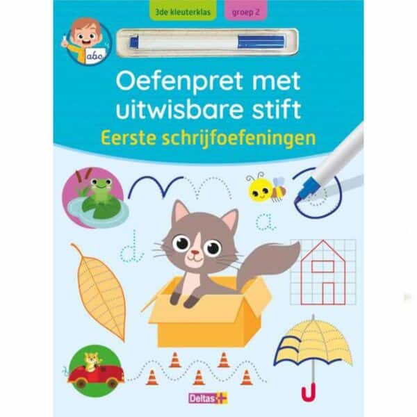 Oefenpret met uitwisbare stift - Eerste schrijfoefeningen