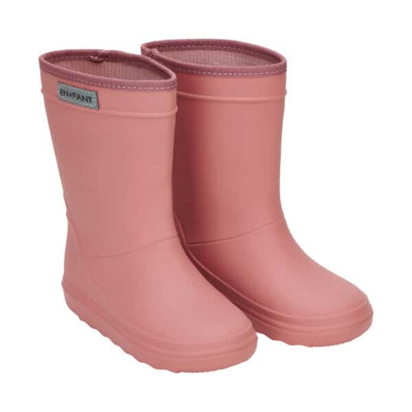 Wijs west En Fant Enfant Rain Boots Solid Old Rose 5714625496340 SS23 Enfant Kleding & Accessoires Schoenen Regenlaarsjes