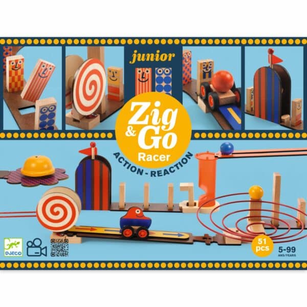 Djeco Zig & Go Junior - Racer - 51 pcs