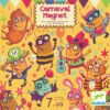 Wijs west Djeco Djeco Carnaval Magneetspel 3070900085244 Djeco Jan23 Speelgoed & Spellen Spellen