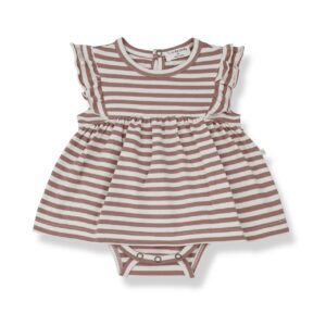 Wijs west 1+ in the Family 1+ In The Family Georgia Sleeveless Dress Cedar  SS23 Family Kleding & Accessoires Baby Bovenstukjes