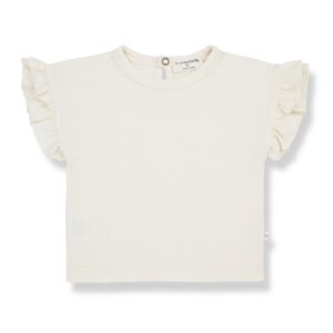 Wijs west 1+ in the Family 1+ In The Family Itziar Girly T-Shirt Bone  SS23 Family Kleding & Accessoires Baby Bovenstukjes