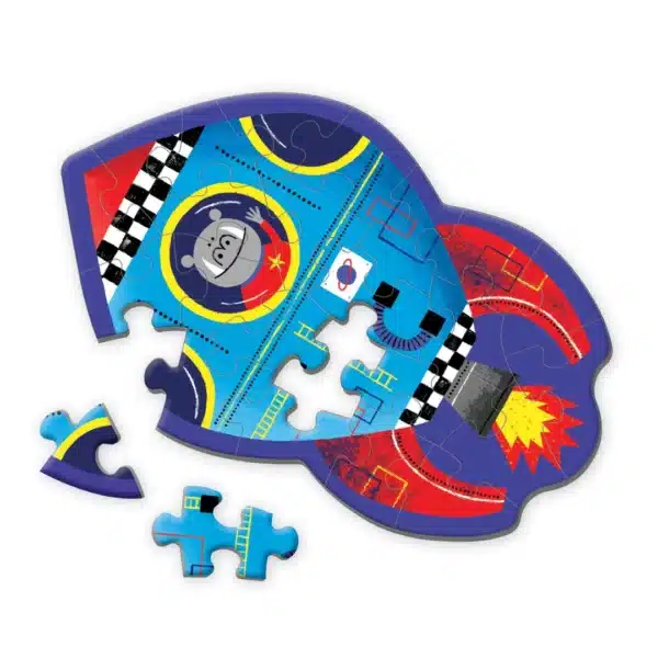 Mudpuppy Mini Puzzel Spaceship 24 Pcs