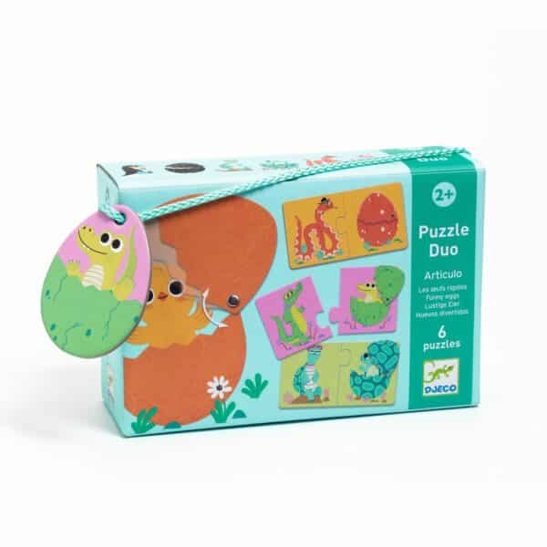 Djeco Puzzel Duo - Dieren in een Ei