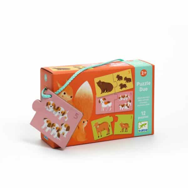 Djeco Puzzle Duo - Baby Animals