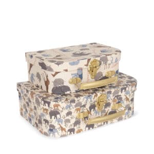 Wijs west Konges Sløjd Konges Sløjd  2 Pack Suitcase Safari/Elephantastic 5715404091244 SS23 Konges Kleding & Accessoires Tassen & Rugzakken