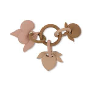 Wijs west Konges Sløjd Konges Sløjd  Silicone Fruit Ring Rosey Mix 5715404094948 SS23 Konges Speelgoed & Spellen Babyspeelgoed