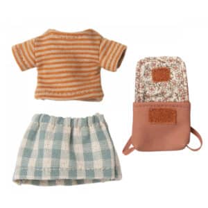 Maileg Clothes and bag, Big sister mouse - Old rose