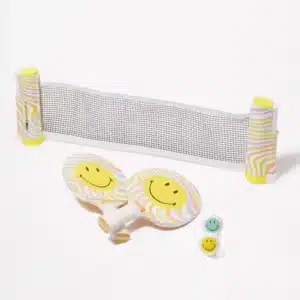 Sunny Life Roze Smiley Tafeltennis Set