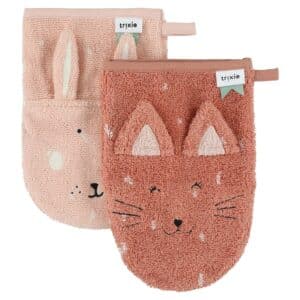 Trixie Washandje 2-Pack | Mrs. Cat - Mrs. Rabbit