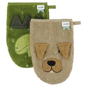 Trixie Washandje 2-Pack | Mr. Dino - Mr. Dog